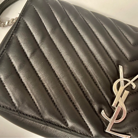 Yves Saint Laurent Black Quilted Clutch - Picture 4 of 17